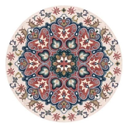 Moroccan Mandalas Round Floor Rug Collection - Feblilac® Mat