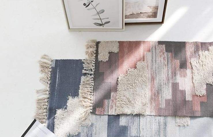 Maya Woven Cotton Artisanal Rug - Feblilac® Mat