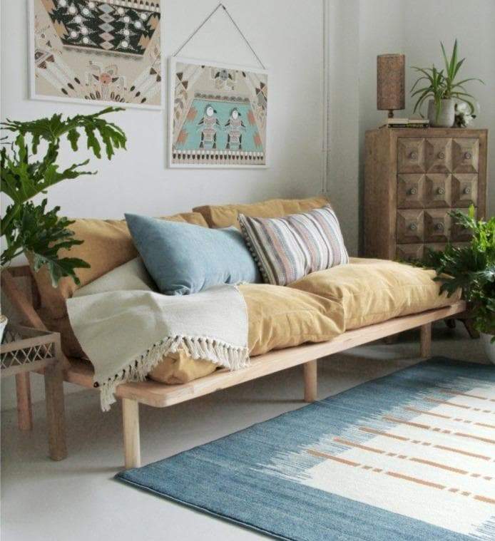Denim Effect Mat Rug Carpet - Feblilac® Mat