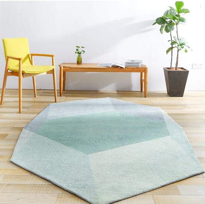 Jade Prism Polygon Mat Rug Carpet - Feblilac® Mat