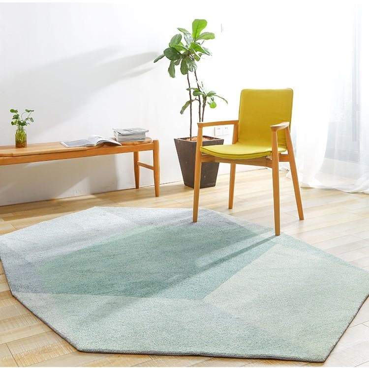 Jade Prism Polygon Mat Rug Carpet - Feblilac® Mat