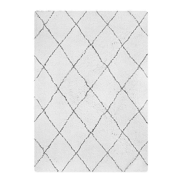 Atlas Diamond Shag Mat Rug Carpet - Feblilac® Mat