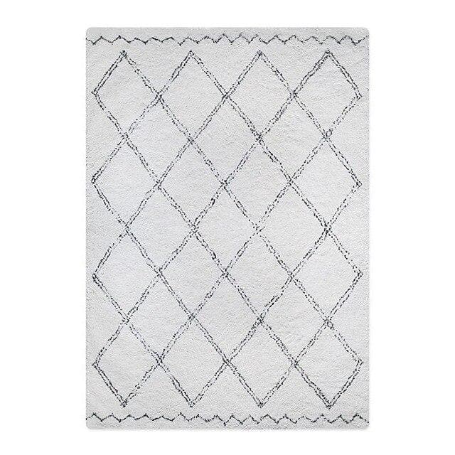 Atlas Diamond Shag Mat Rug Carpet - Feblilac® Mat