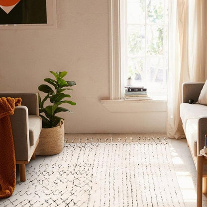 The Makara Tassel Handmade Area Floor Rugs Carpet - Feblilac® Mat