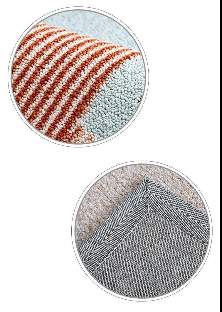 The Naletto Mid-Century Abstract Round Floor Rug - Feblilac® Mat