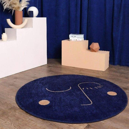 Midnight Wink Round Rug - Feblilac® Mat