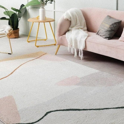 Outlines Abstract Living Room Rug Carpet - Feblilac® Mat