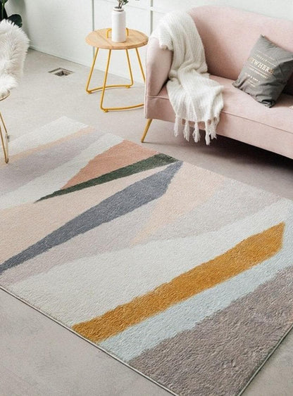 Outlines Abstract Living Room Rug Carpet - Feblilac® Mat