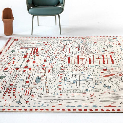 Modern Sketch Abstract Mat Rug & Tapestry Carpet - Feblilac® Mat