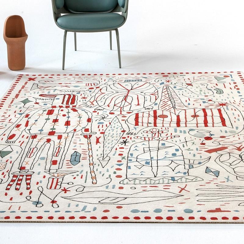 Modern Sketch Abstract Mat Rug & Tapestry Carpet - Feblilac® Mat
