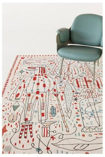 Modern Sketch Abstract Mat Rug & Tapestry Carpet - Feblilac® Mat