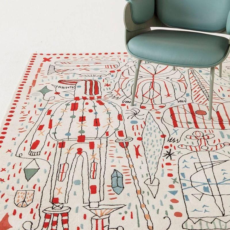 Modern Sketch Abstract Mat Rug & Tapestry Carpet - Feblilac® Mat