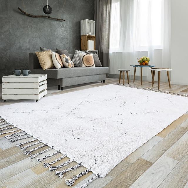 The Makara Tassel Handmade Area Floor Rugs Carpet - Feblilac® Mat