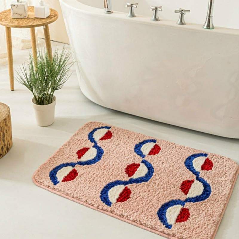 Spring Geo Bath Mat 16x24inches - Feblilac® Mat