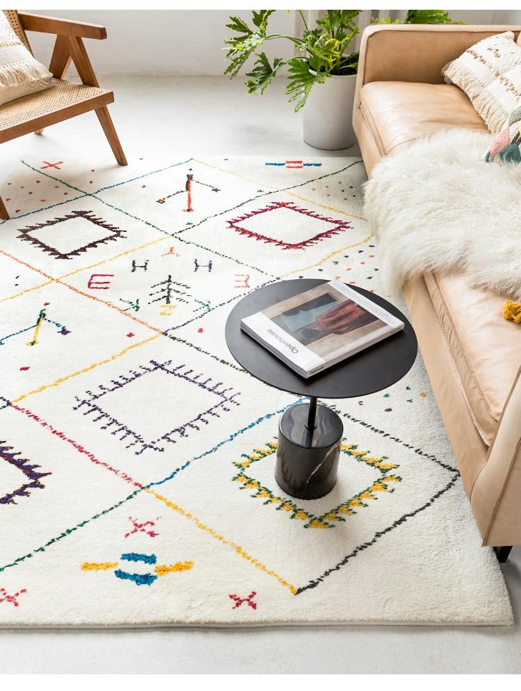 Geo Abstract Printed Fleece Mat Rug Carpet - Feblilac® Mat