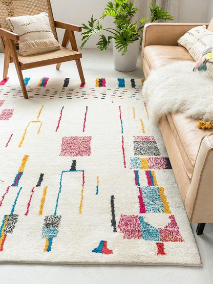 Geo Abstract Printed Fleece Mat Rug Carpet - Feblilac® Mat