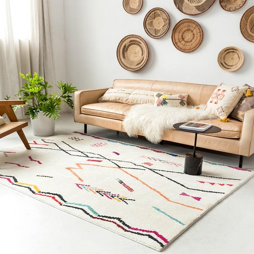 Geo Abstract Printed Fleece Mat Rug Carpet - Feblilac® Mat