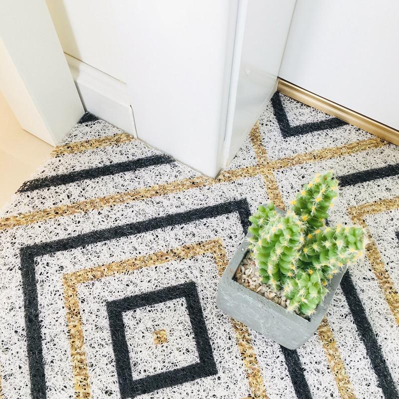 Geometric Customizable Anti-Slip PVC Loop Pile Doorway Mats - Feblilac® Mat