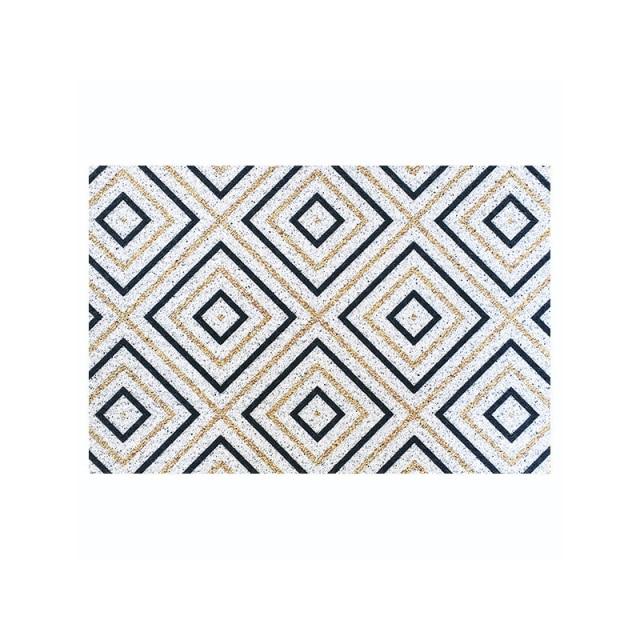 Geometric Customizable Anti-Slip PVC Loop Pile Doorway Mats - Feblilac® Mat