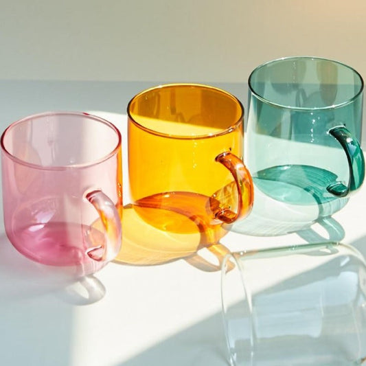 Colourful Glass Mug