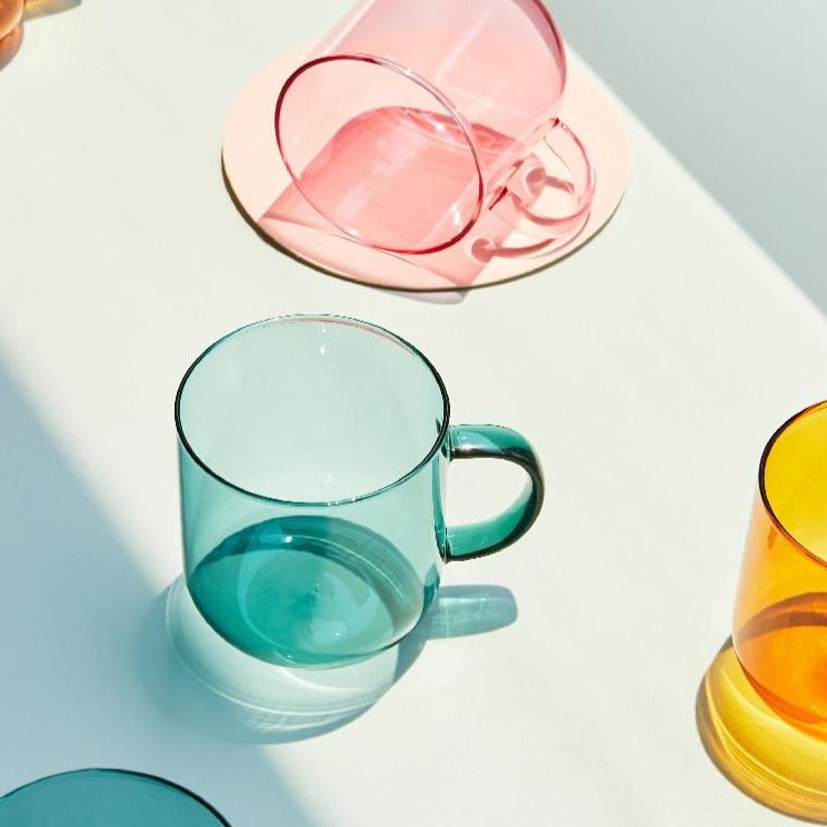Colourful Glass Mug
