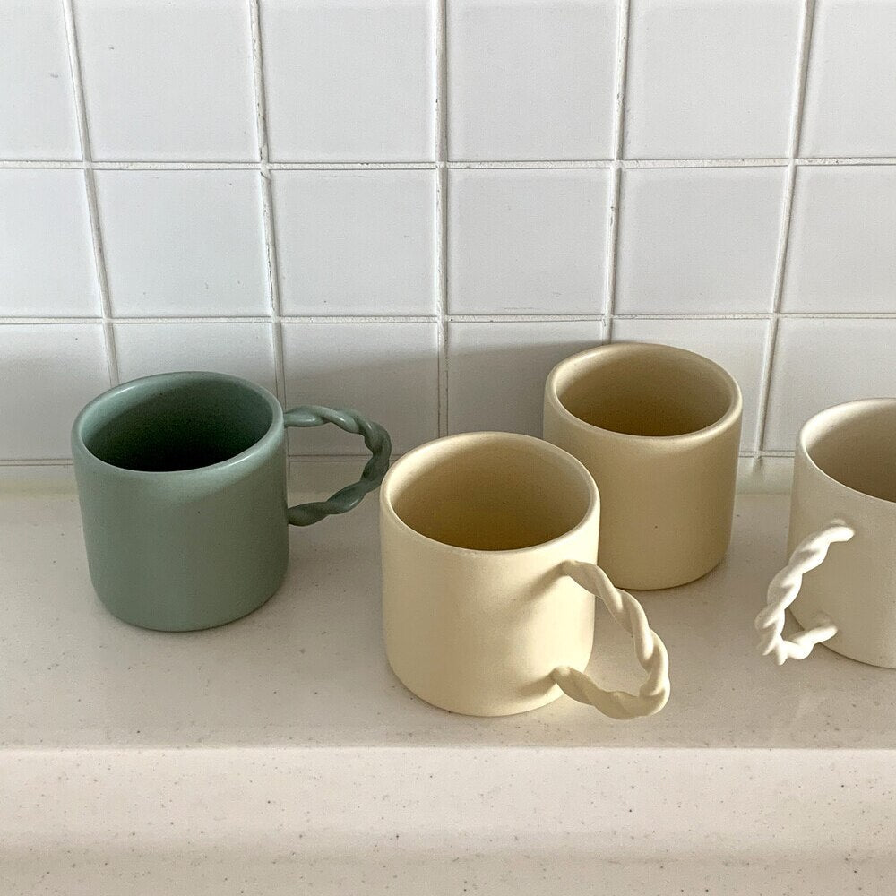 Twisted Handle Mug