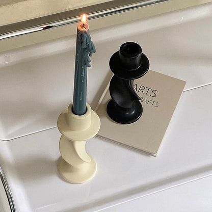 Ceramic Twisted Candleholder