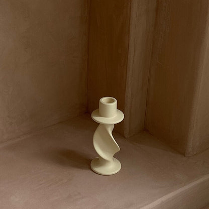 Ceramic Twisted Candleholder