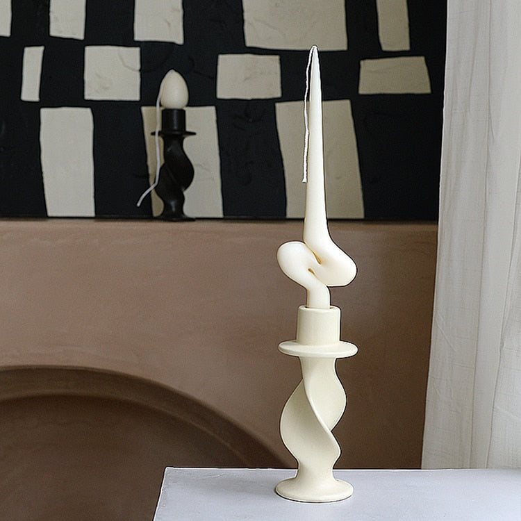 Ceramic Twisted Candleholder