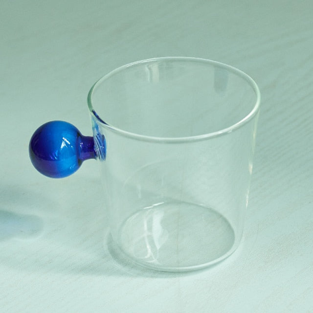 Globe Handle Glass Cup