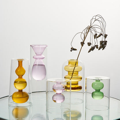 Bubbly Glass Vases