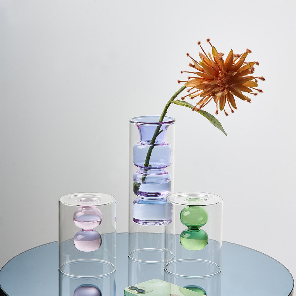 Bubbly Glass Vases