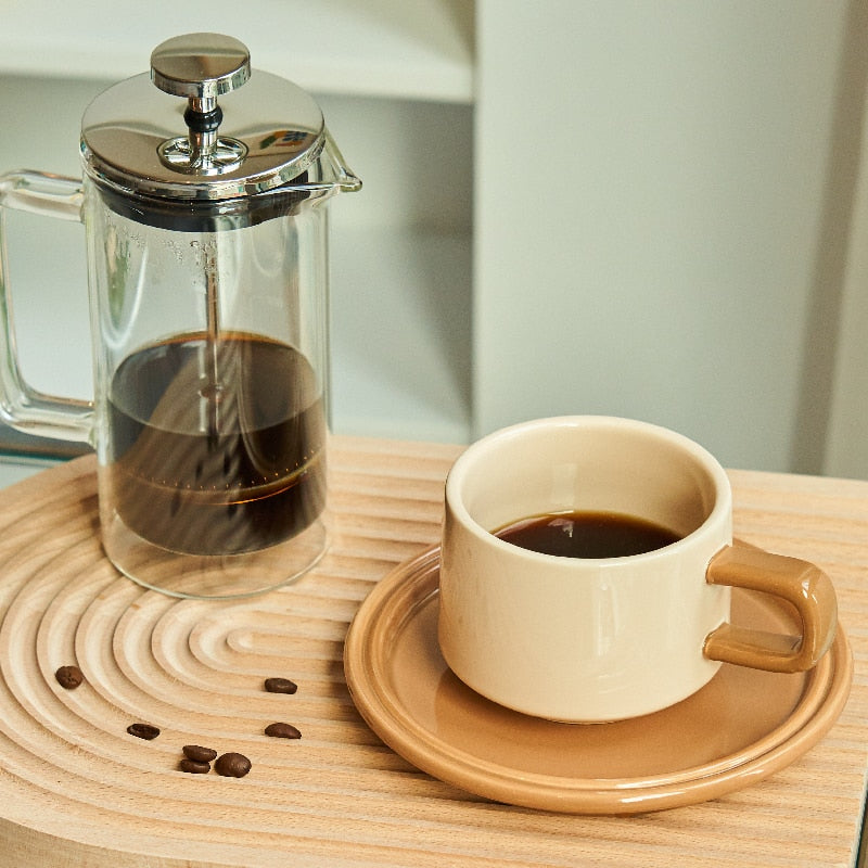 Contrast Colour Mug Set (3 Mug + 3 Saucer) - view 4