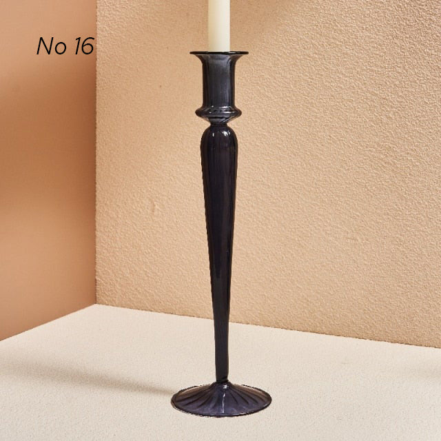 Modern Glass Candleholders - Transparent - view 22