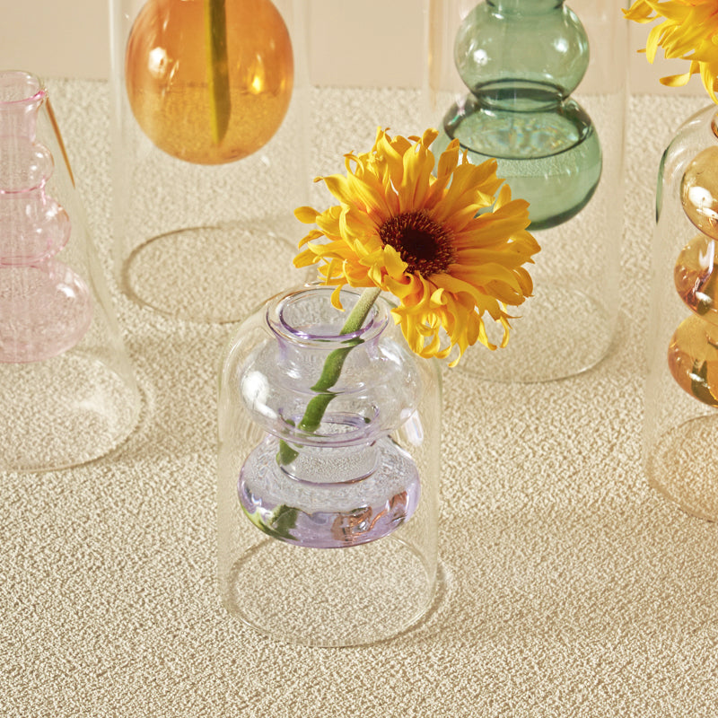 Colourful Bubbly Glass Vase - view 4