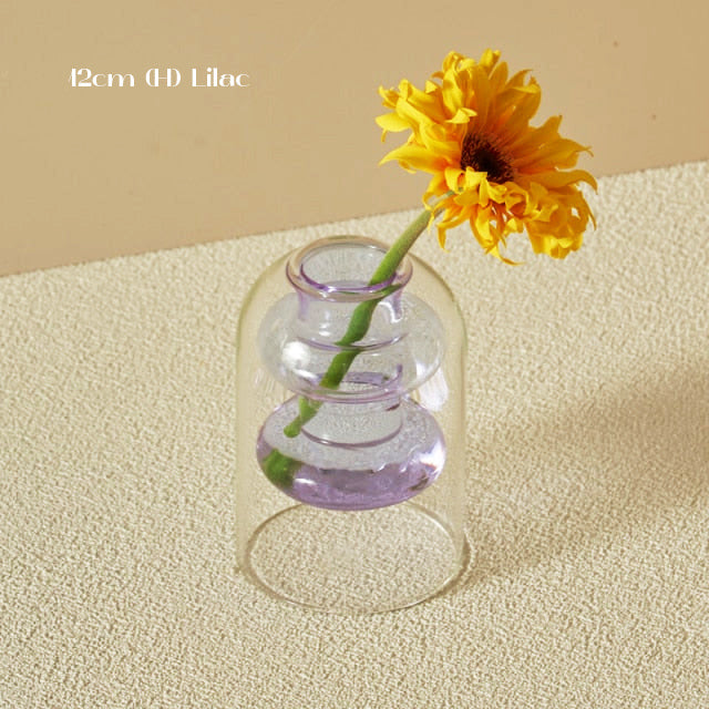Colourful Bubbly Glass Vase - view 21