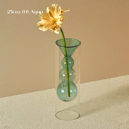 Colourful Bubbly Glass Vase