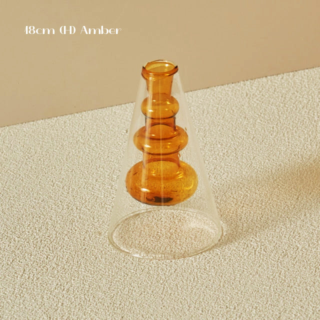 Colourful Bubbly Glass Vase - view 13