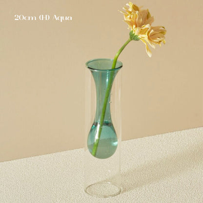 Colourful Bubbly Glass Vase