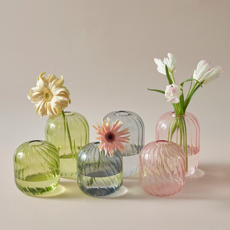 Colourful Glass Globe Vase - view 2