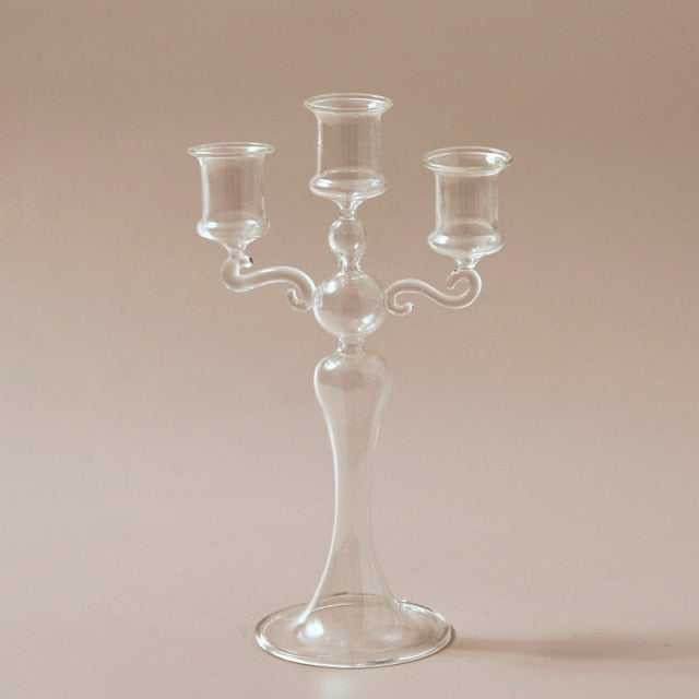 Vintage Glass Candleholder