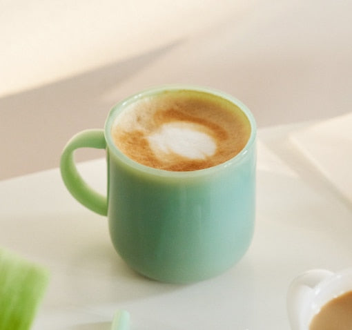 Retro Jade Glass Mug