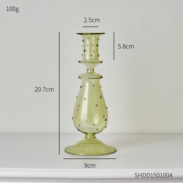 Textured Glass Candleholder