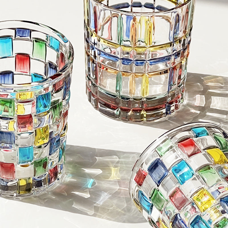 Rainbow Glass Cup