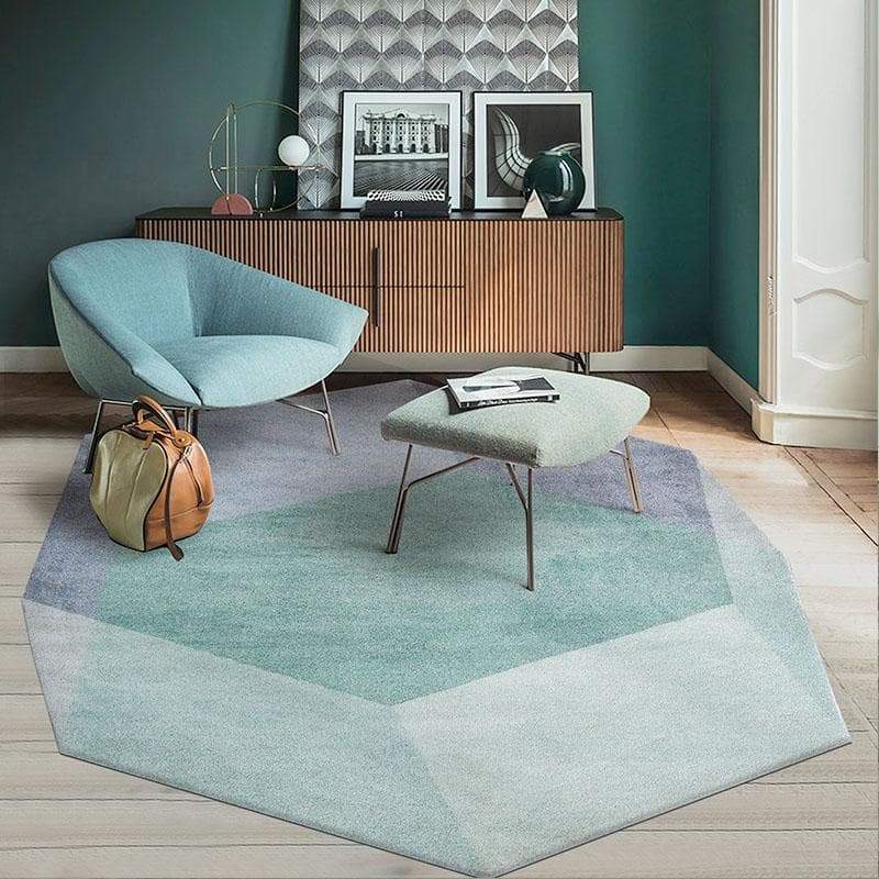 Jade Prism Polygon Mat Rug Carpet - Feblilac® Mat