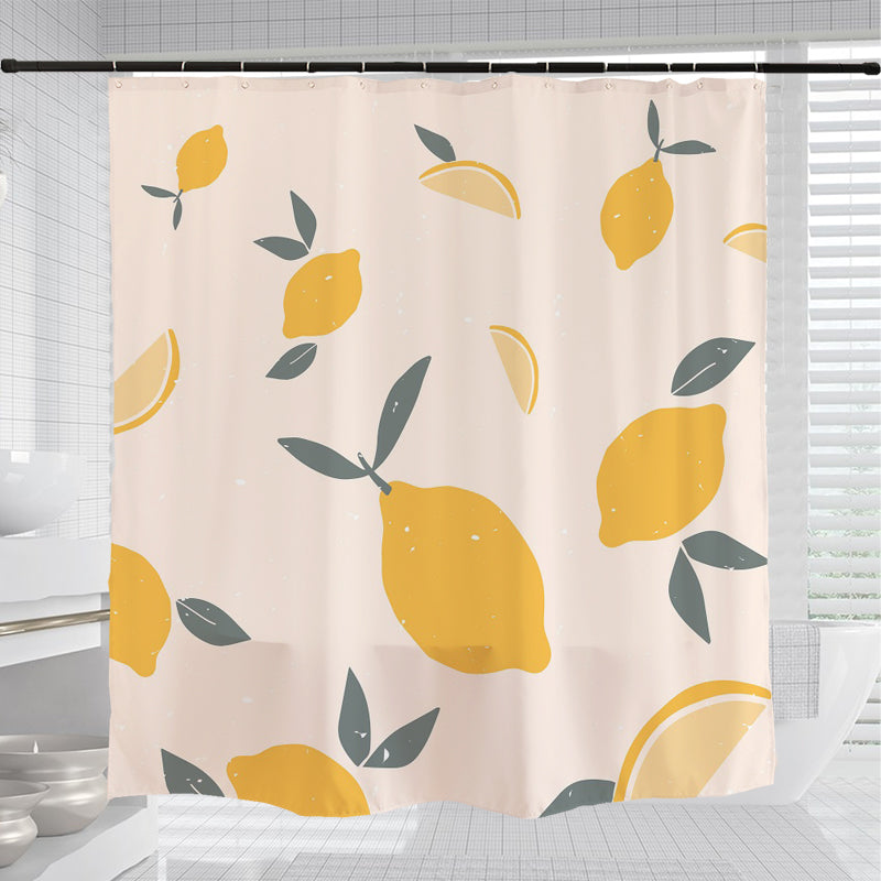 Lovely Yellow Lemon Shower Curtain