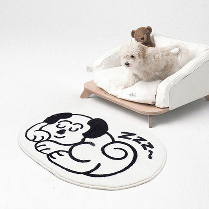 Sleeping Dog Bath Mat