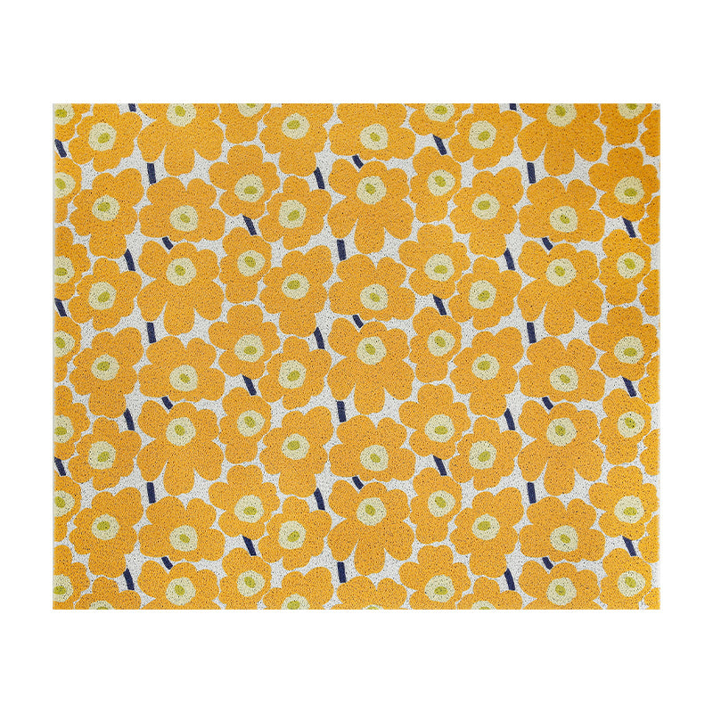 Yellow Flowering Shrubs Door Mat